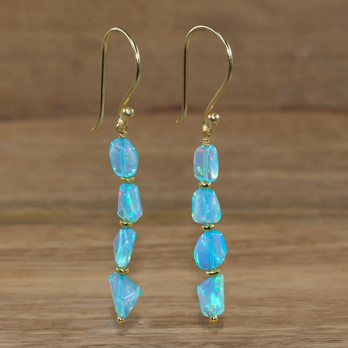 Paraiba opal stacked - paraiba,