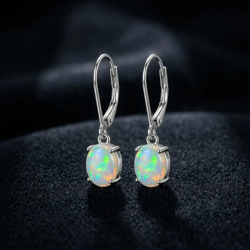 White fire opal - white,